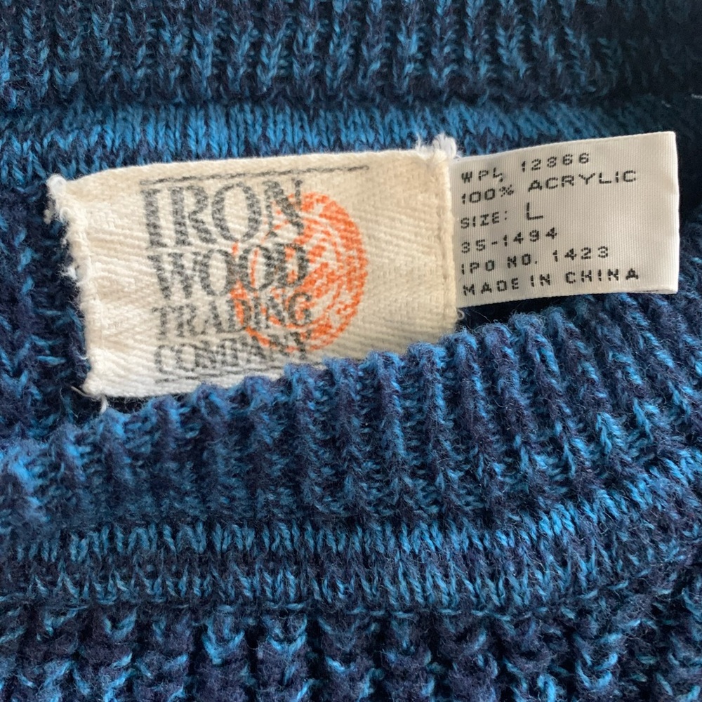 VINTAGE Iron Wood Trading Company Oversized Sweater - Picture 9 of 10